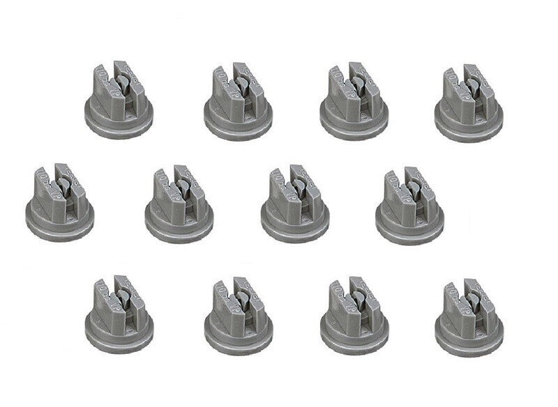 Pack of 12 - TeeJet Flat Spray Tips Gray 110° Polymer Visiflo TP11006VP