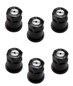 Pack of 6 - TeeJet ConeJet Hollow Cone Spray Tip 0.17 GPM @ 40 PSI Visiflo Black