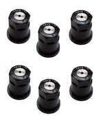Pack of 6 - TeeJet ConeJet Hollow Cone Spray Tip 0.17 GPM @ 40 PSI Visiflo Black