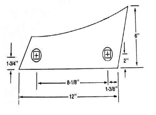 Replacement Plow Shin Bottom 375 Series 14" - 16" - 18" Bottom AC 375 SHIN