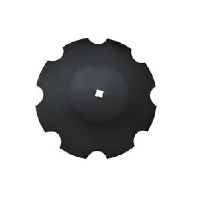 18" Notched Disc Harrow Blade 1-1/8" Square Flat Center 7 Gauge 4.5 MM N187118FC