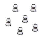 Pack of 6 - TeeJet FloodJet White SS Wide Angle Flat Spray Tips 0.8 GPM @ 40 PSI