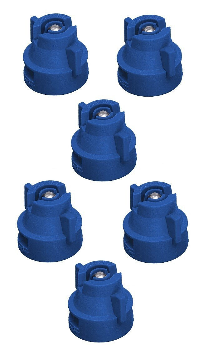Pack of 6 - TeeJet Extended Range Spray Tip w/ Cap 80° Rated 0.3 GPM @ 40 PSI