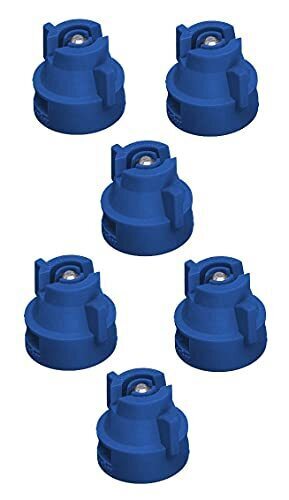 Pack of 6 - TeeJet Extended Range Spray Tip w/ Cap 80° Rated 0.3 GPM @ 40 PSI