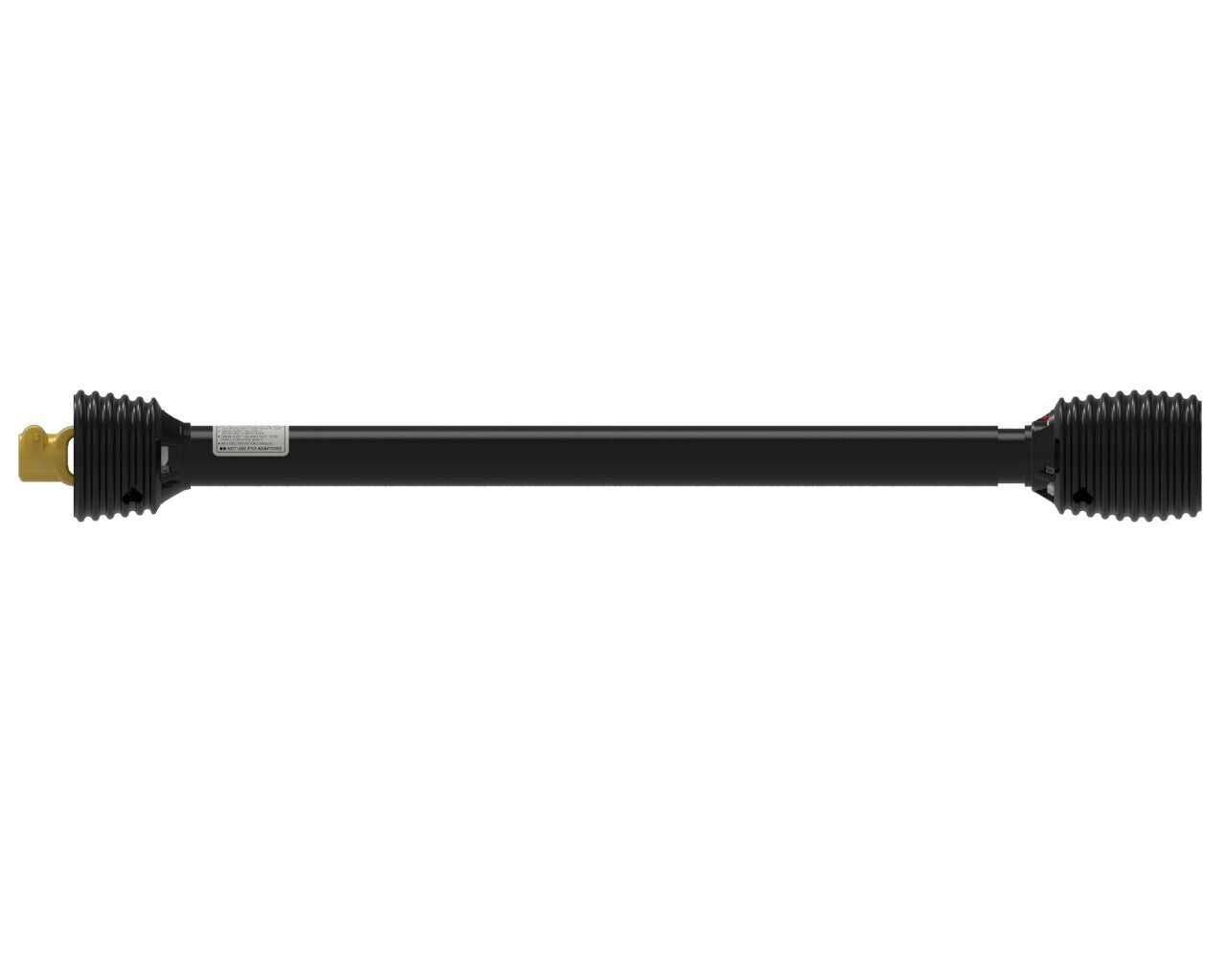 52" Complete PTO Driveline 1-3/8" 6 Spline x 1-1/4" Round w/ Pin Hole 14006252