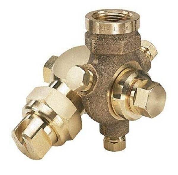 Boomless Brass Nozzle w/ 3/4" FPT Inlet Single Swivel 2 GPM @ 40 PSI