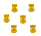 Pack of 6 - TeeJet TwinJet Flat Spray Tips Yellow 110° x 2 Rated @ 0.20 GPM