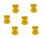 Pack of 6 - TeeJet TwinJet Flat Spray Tips Yellow 110° x 2 Rated @ 0.20 GPM