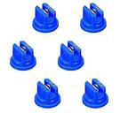 Pack of 6 - TeeJet DG Even Flat Spray Tip Blue 95° Polymer w/ SS Insert Visiflo