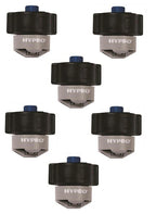 6 Hypro Guardian Air Twin Gray Polymer Spray Tips 110° Rated @ 0.60 GPM 40 PSI