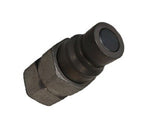 Parker 1/2" Female Flush Face Quick Body Coupling For Skid Steer Loaders 3/4"-16
