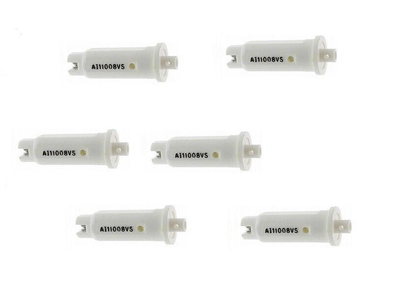 Pack of 6 - TeeJet Air Induction Flat Spray Tips White 110° Polymer Visiflo