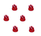 Pack of 6 - TeeJet Extended Range Flat Spray Tips 110° Red 0.4 GPM @ 40 PSI