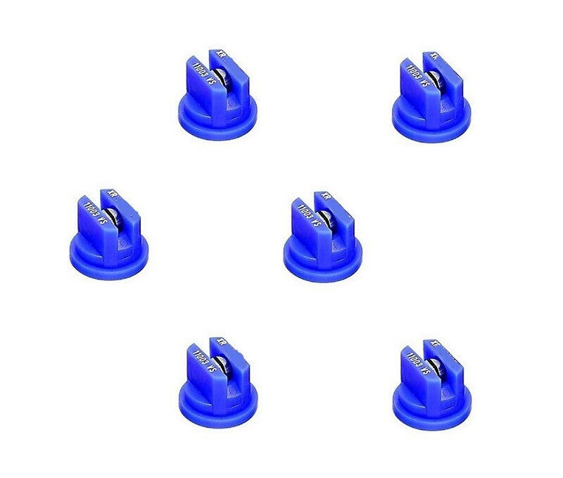Pack of 6 - TeeJet Extended Range Flat Spray Tips 110° Blue 0.3 GPM @ 40 PSI