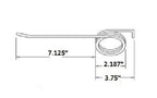 Rake Tooth 7.125" Tine x 2.1875" Coil x 3.75" Hook w/ 0.244" Wire T17350