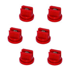 Pack of 6 - TeeJet Even Flat Spray Tips 80° Polymer w/SS Insert 0.4 GPM @ 40 PSI