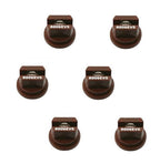 Pack of 6 - TeeJet Even Flat Spray Tip 80° Polymer w/SS Insert 0.50 GPM @ 40 PSI
