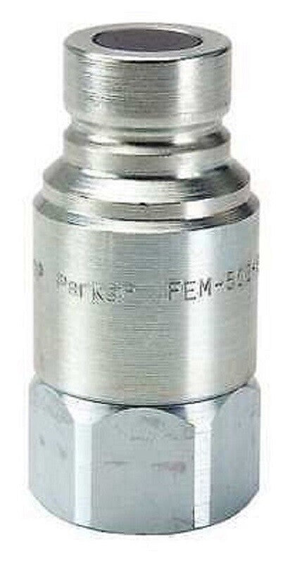 Parker Coupler Body, 1/2-14, 1/2 In. Body, Steel FEM-502-8FP