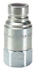Parker Coupler Body, 1/2-14, 1/2 In. Body, Steel FEM-502-8FP