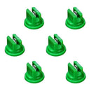 Pack of 6 - TeeJet Even Flat Spray Tip Green 95° Polymer w/ SS Insert Visiflo