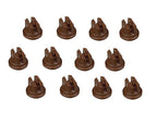 Pack of 12 - TeeJet Flat Spray Tips Brown 110° Polymer Visiflo TP11005VP