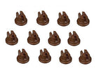 Pack of 12 - TeeJet Flat Spray Tips Brown 110° Polymer Visiflo TP11005VP
