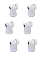 Pack of 6 - TeeJet Induction Flat Spray Tips White 110° Polymer Visiflo