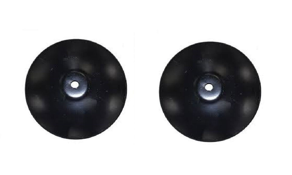 2 of 22" Smooth Disc Harrow Blades 1-1/2" Round Flat Center 6 Gauge 5 MM Thick