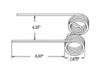 5 of Baler Teeth 6.5" Tine x 4.25" Gap x 1.870" Coil x 0.225" Wire 76517