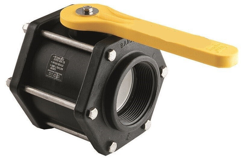 3" Banjo Poly Full Port Ball Valve 6 Bolt Design USA MADE V300FP