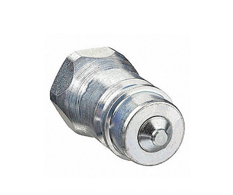 Parker Hydraulic Male Coupler Nipple 1/2" - 14 w/ 1/2" Steel Body 8010-4PDC
