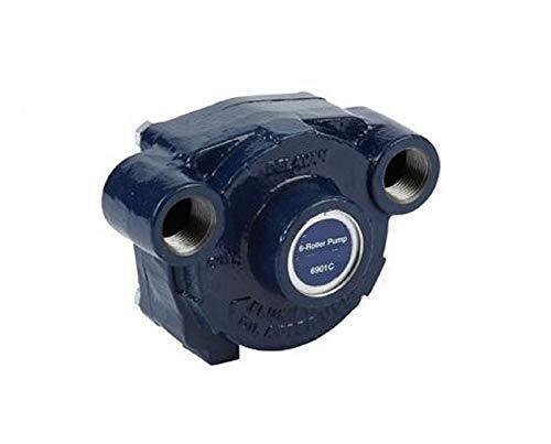 Delavan CCW 6 Roller Cast Iron Pump 5/8" Shaft & 3/4" NPT Inlet & Outlet 6901C