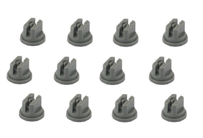 Pack of 12 - TeeJet Flat Spray Tips Gray 80° Polymer 0.6 GPM @ 40 PSI TP8006VP