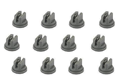 Pack of 12 - TeeJet Flat Spray Tips Gray 80° Polymer 0.6 GPM @ 40 PSI TP8006VP