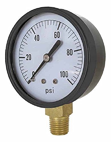 Dry Pressure Gauge 0-60 PSI w/ 2-1/2" Diameter & 1/4" Brass Stem 2124DAB60