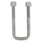 Square U-Bolt 3/8" Thick x 1-3/4" ID x 3" Long w/ Zinc Plated Nuts S113