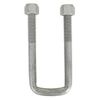 Square U-Bolt 3/8" Thick x 1-3/4" ID x 3" Long w/ Zinc Plated Nuts S113
