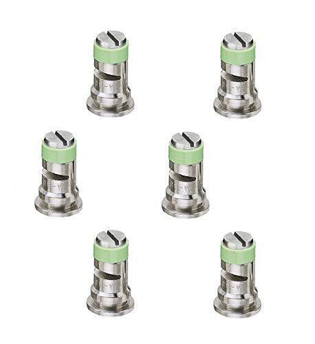 Pack of 6 - TeeJet Stainless Steel Wide Angle Spray Tips Rated 1.5 GPM @ 40 PSI