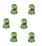 Pack of 6 - TeeJet FloodJet Green SS Wide Angle Flat Spray Tips 1.5 GPM @ 40 PSI