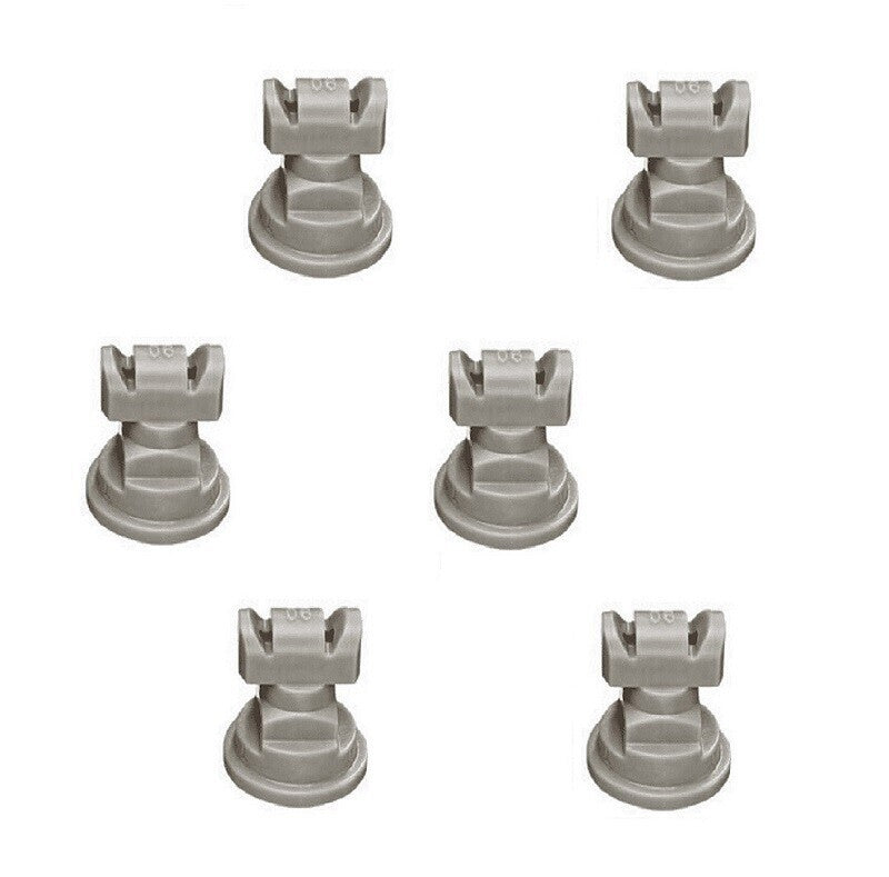 Pack of 6 - TeeJet TwinJet Flat Spray Tips Gray 110° x 2 Rated @ 0.60 GPM