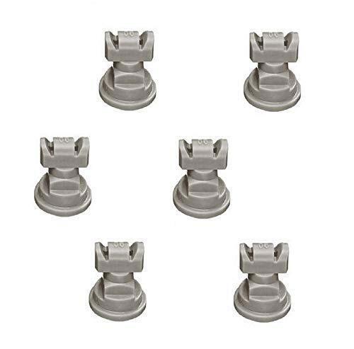 Pack of 6 - TeeJet TwinJet Flat Spray Tips Gray 110° x 2 Rated @ 0.60 GPM