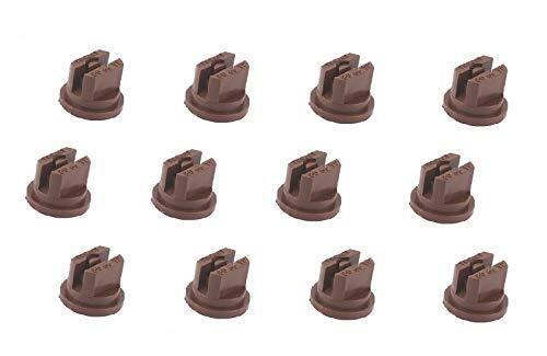 Pack of 12 - TeeJet Flat Spray Tips Brown 80° Polymer 0.50 GPM @ 40 PSI TP8005VP