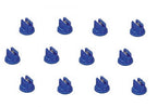 Pack of 12 - TeeJet Flat Spray Tips Blue 110° Polymer w/ SS Insert Visiflo