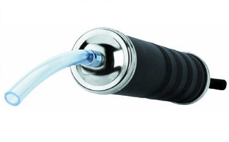 Lumax LX-1185 Heavy Duty Black 18 oz. Suction Grease Gun with 12" Flex Hose