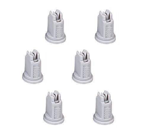 Pack of 6 - TeeJet Air Induction XR Flat Spray Tips Gray 110° 0.6 GPM @ 40 PSI
