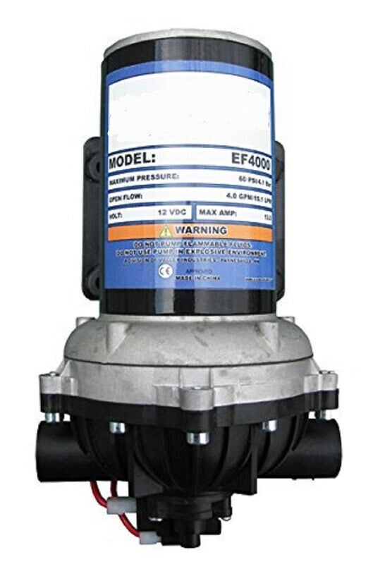 Everflo 12 Volt 4.0 GPM Diaphragm Water Pump 60 PSI Lawn Sprayers, Boats, RV's