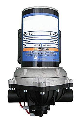 Everflo 12 Volt 4.0 GPM Diaphragm Water Pump 60 PSI Lawn Sprayers, Boats, RV's