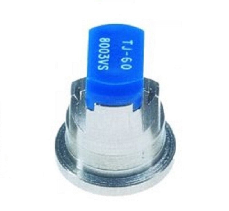 TeeJet TwinJet Twin Flat Spray Tip Stainless Steel w/ 80° VisiFlo TJ60-8003VS