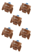 Pack of 6 - Hypro Guardian Brown Polymer Spray Tip 120° Rated @ 0.50 GPM 40 PSI