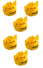 6 of Hypro Ultra-Lo Drift Yellow Polymer Spray Tip 120° Rated @ 0.20 GPM 40 PSI